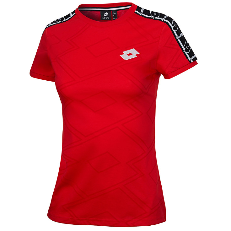 Lotto Athletica Classic Ii Prt Js Camisetas Mujer - Rojas - Colombia NWPDECM-98